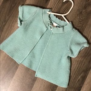 Baby girl short sleeve sweater